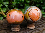 Polished Polychrome Jasper Spheres x 3 From NW Coast, Madagascar