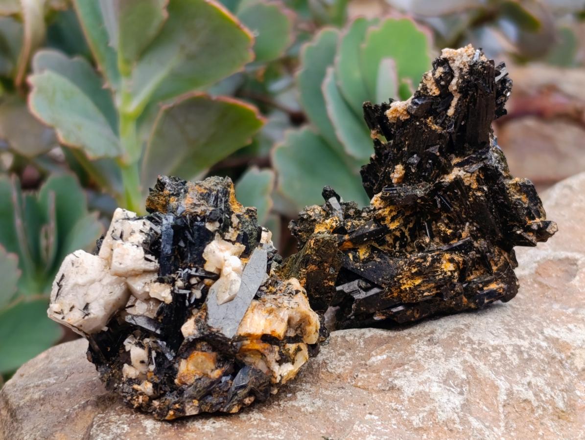 Natural Aegirine and Orthoclase Specimens x 12 From Zomba, Malawi