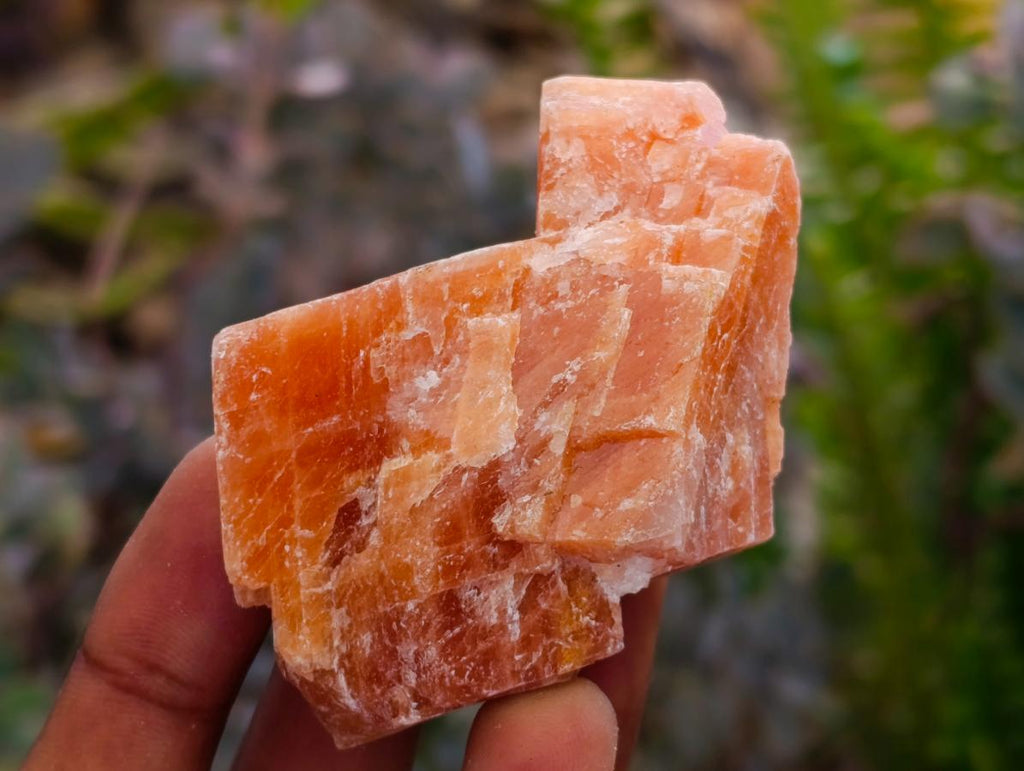 Natural Rhombohedral Sunset Orange Calcite Specimens x 24 From Spitzkop, Namibia
