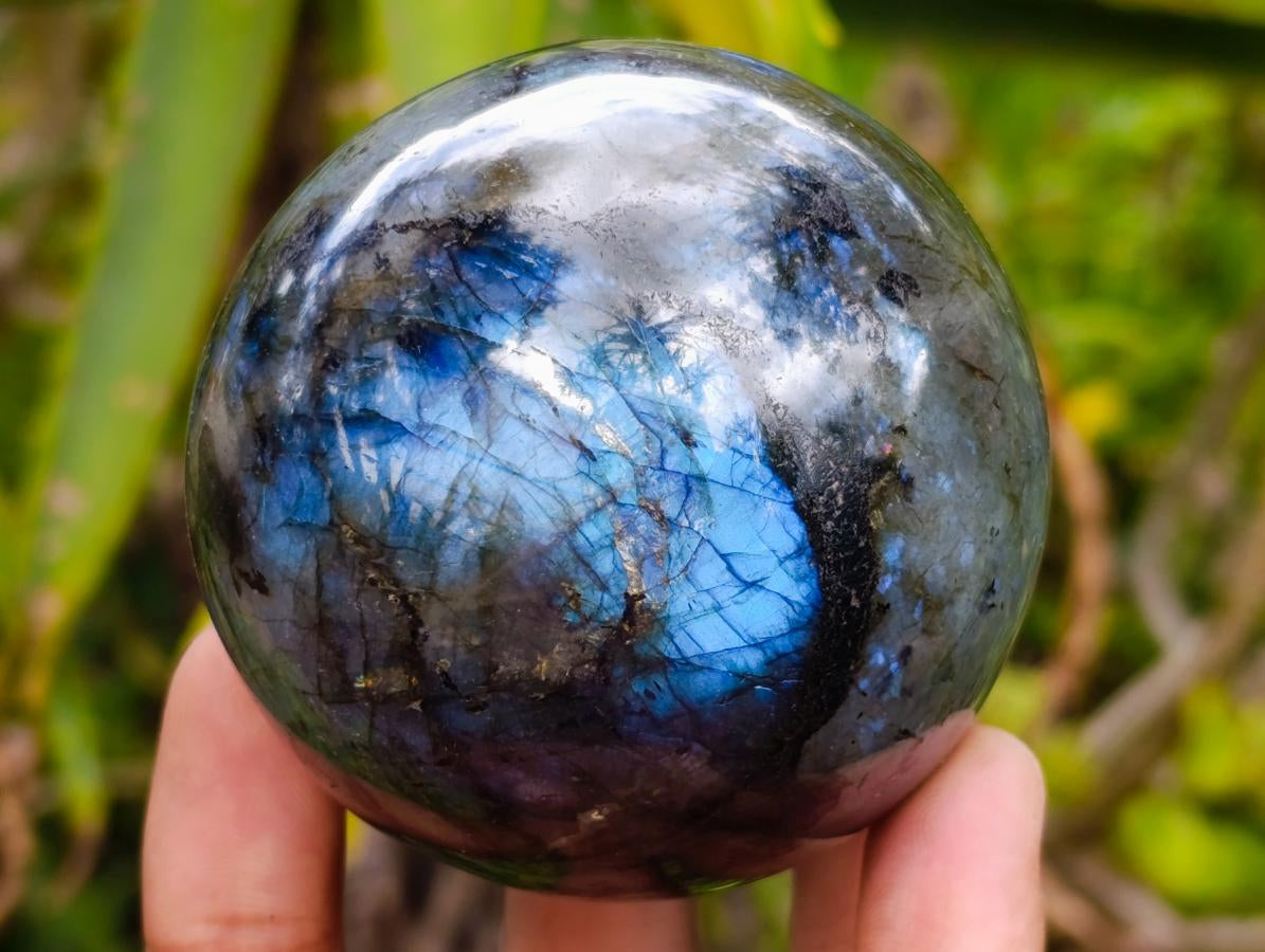 Polished Labradorite Spheres x 4 From Madagascar