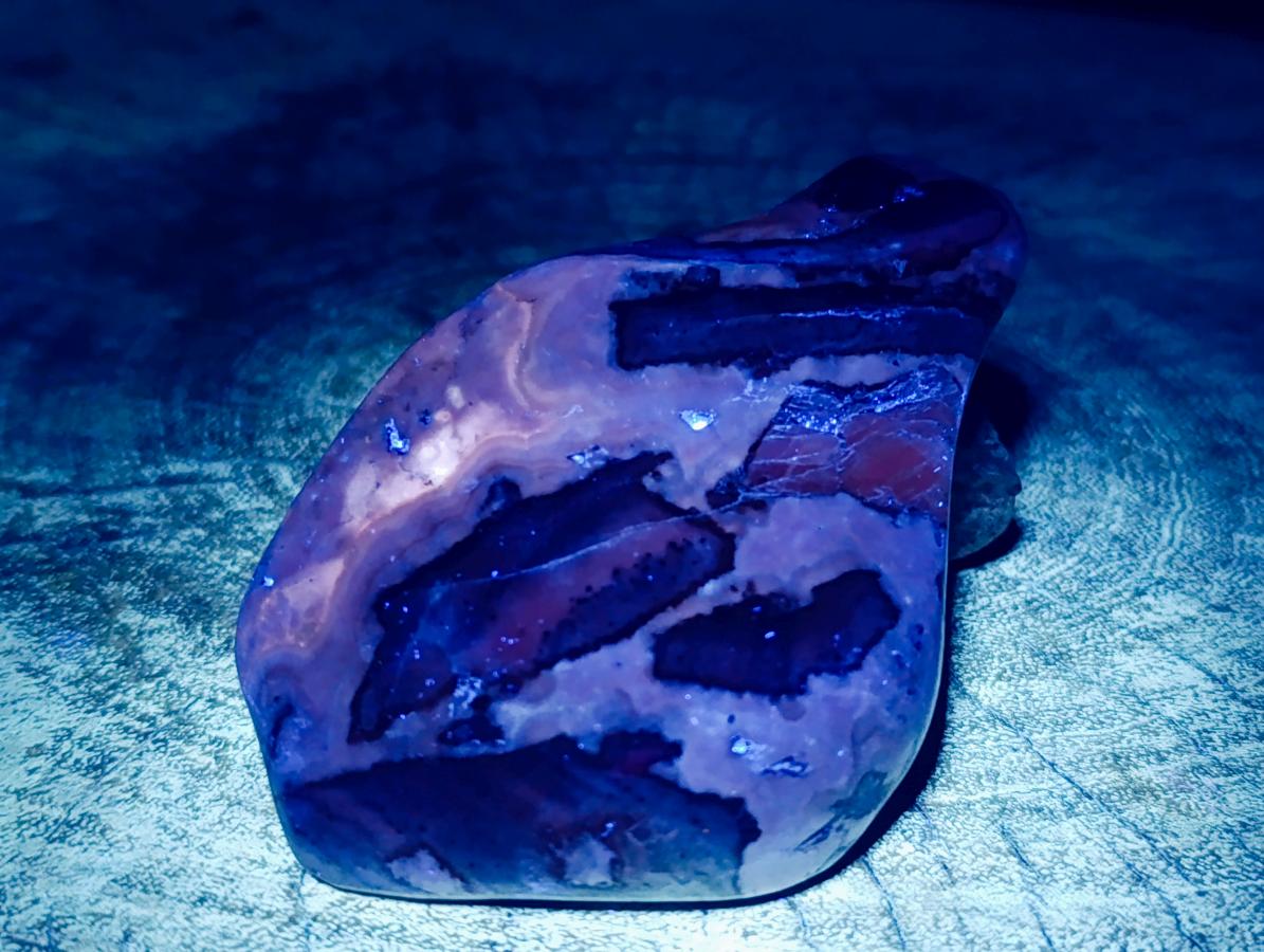 Polished Cobaltion Calcite in Dolomite Free Forms x 6 From Kakanda, Congo