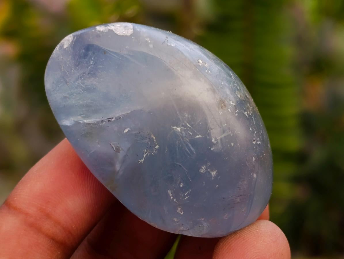 Polished Blue Celestite Free Forms x 20 From Sakoany, Madagascar