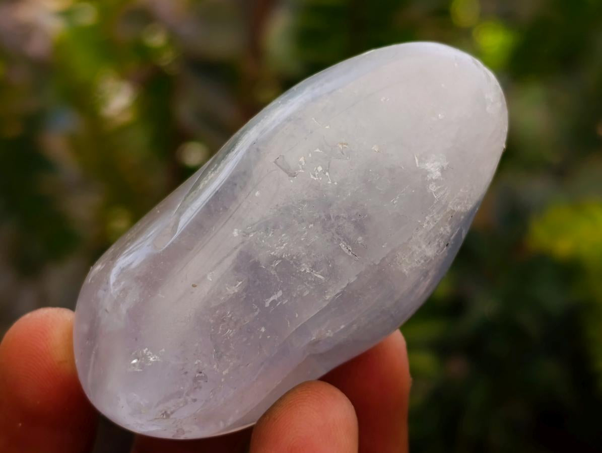 Polished Blue Celestite Free Forms x 20 From Sakoany, Madagascar