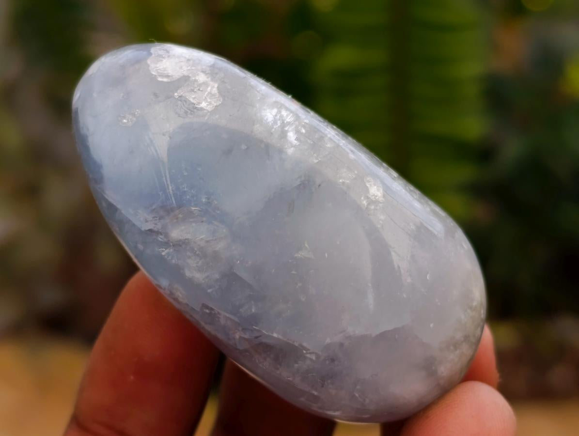 Polished Blue Celestite Free Forms x 20 From Sakoany, Madagascar