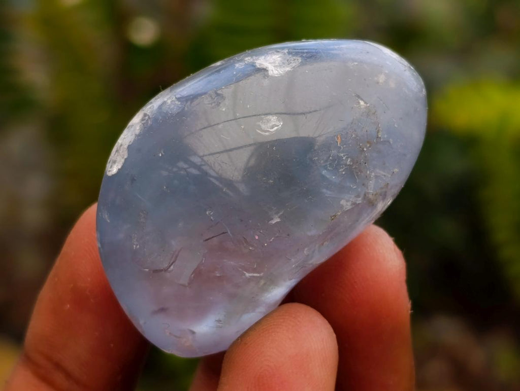 Polished Blue Celestite Free Forms x 20 From Sakoany, Madagascar