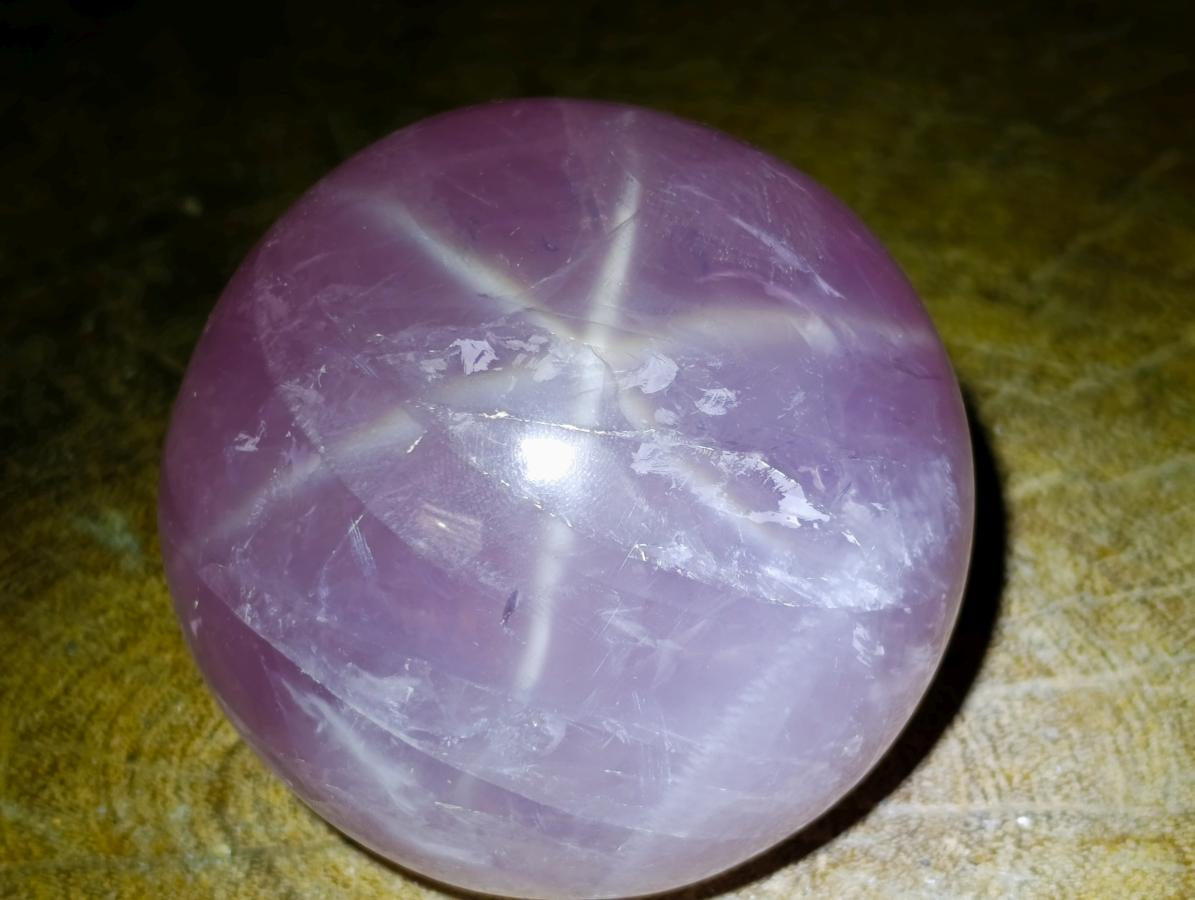 Polished Gemmy Star Rose Quartz Spheres x 3 From Madagascar