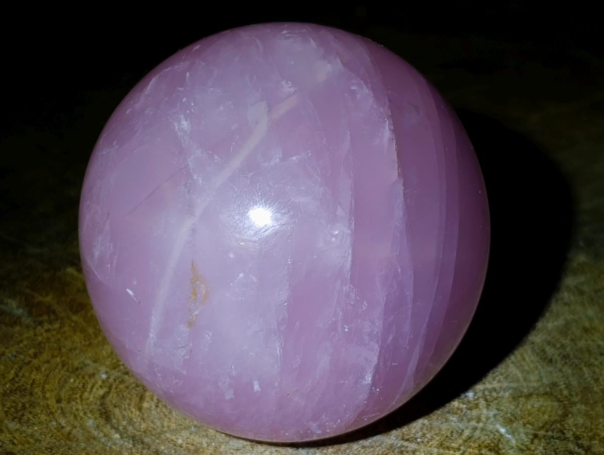 Polished Gemmy Star Rose Quartz Spheres x 3 From Madagascar