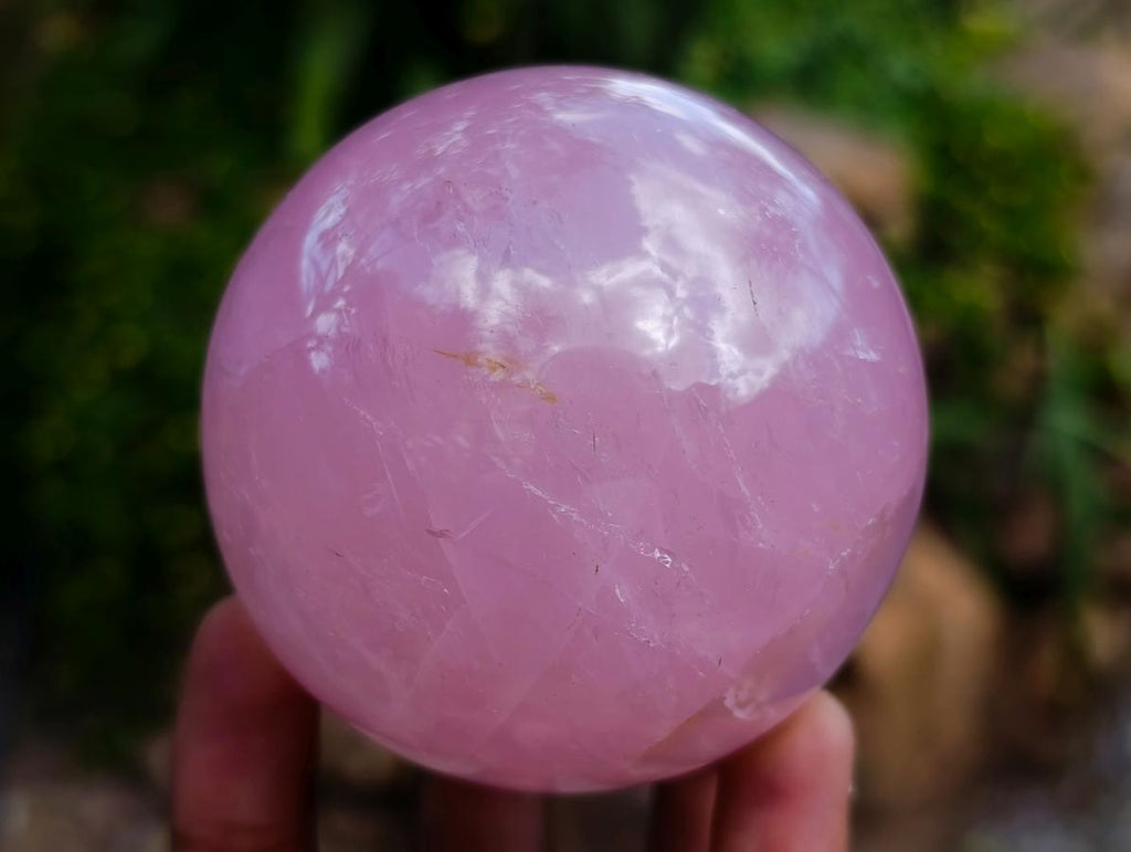 Polished Gemmy Star Rose Quartz Spheres x 3 From Madagascar