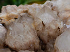 Natural Large White Phantom Cascading Smokey Luena Quartz Cluster x 1 From Luena, Congo