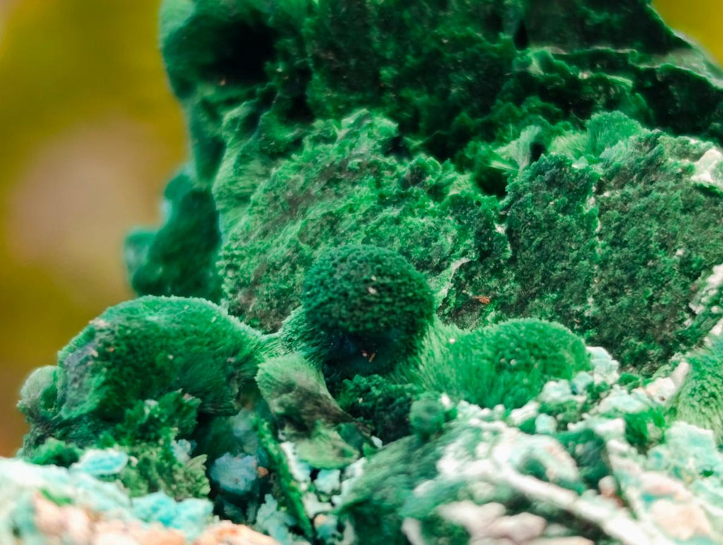 Natural Rare Malachite Pseudomorph Specimens x 12 From Kolwezi, Congo