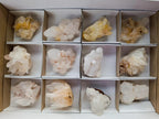 Natural Madagascar Quartz Clusters x 12 From Madagascar