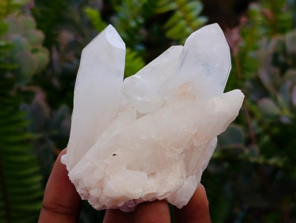 Natural Madagascar Quartz Clusters x 12 From Madagascar