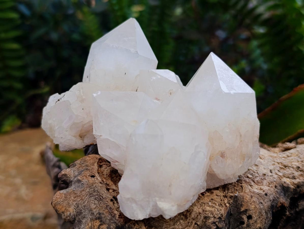 Natural Madagascar Quartz Clusters x 12 From Madagascar