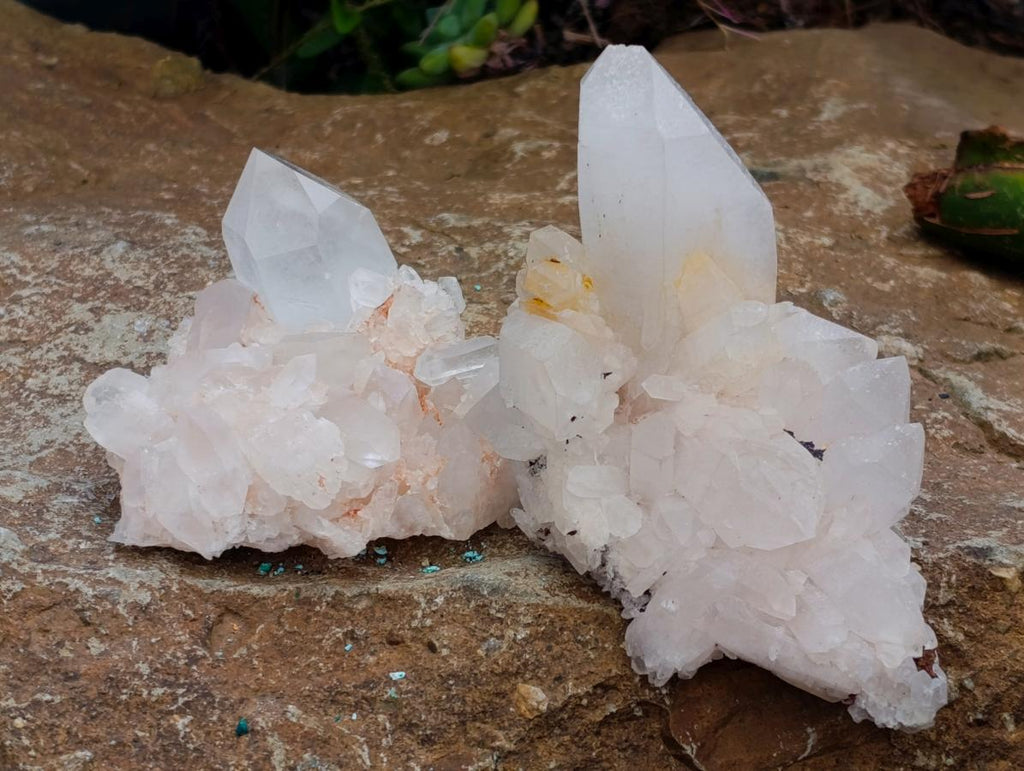 Natural Madagascar Quartz Clusters x 12 From Madagascar
