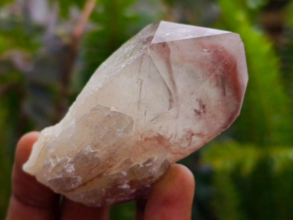 Natural Red Hematoid Quartz Clusters x 6 From Karoi, Zimbabwe