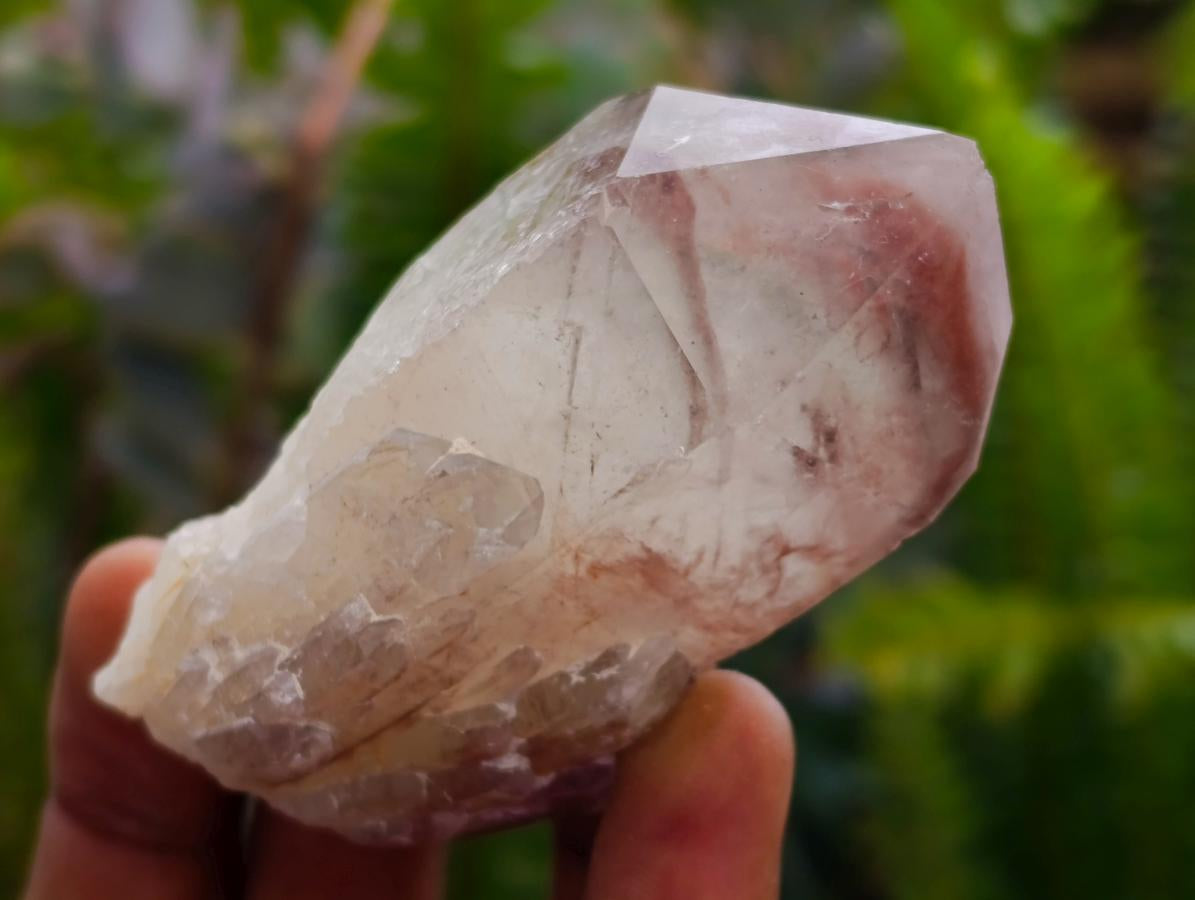 Natural Red Hematoid Quartz Clusters x 6 From Karoi, Zimbabwe