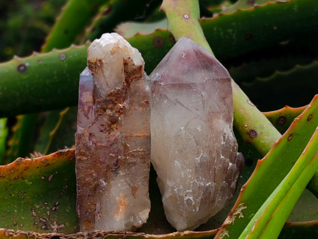 Natural Red Hematoid Quartz Clusters x 6 From Karoi, Zimbabwe