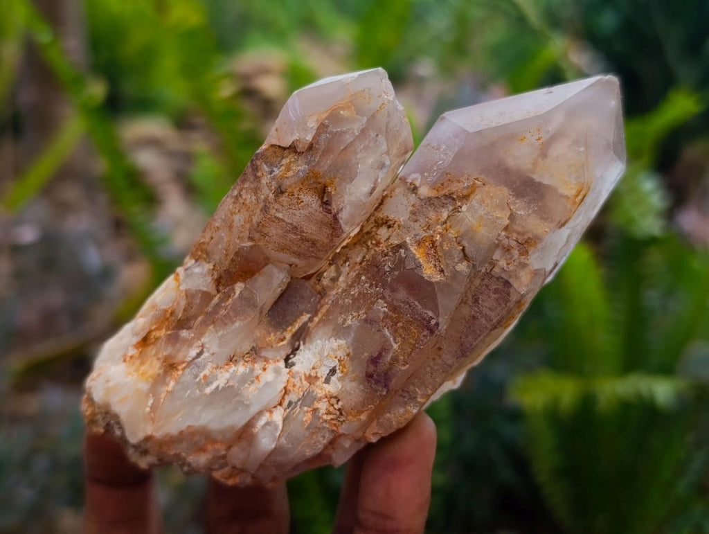 Natural Red Hematoid Quartz Clusters x 6 From Karoi, Zimbabwe