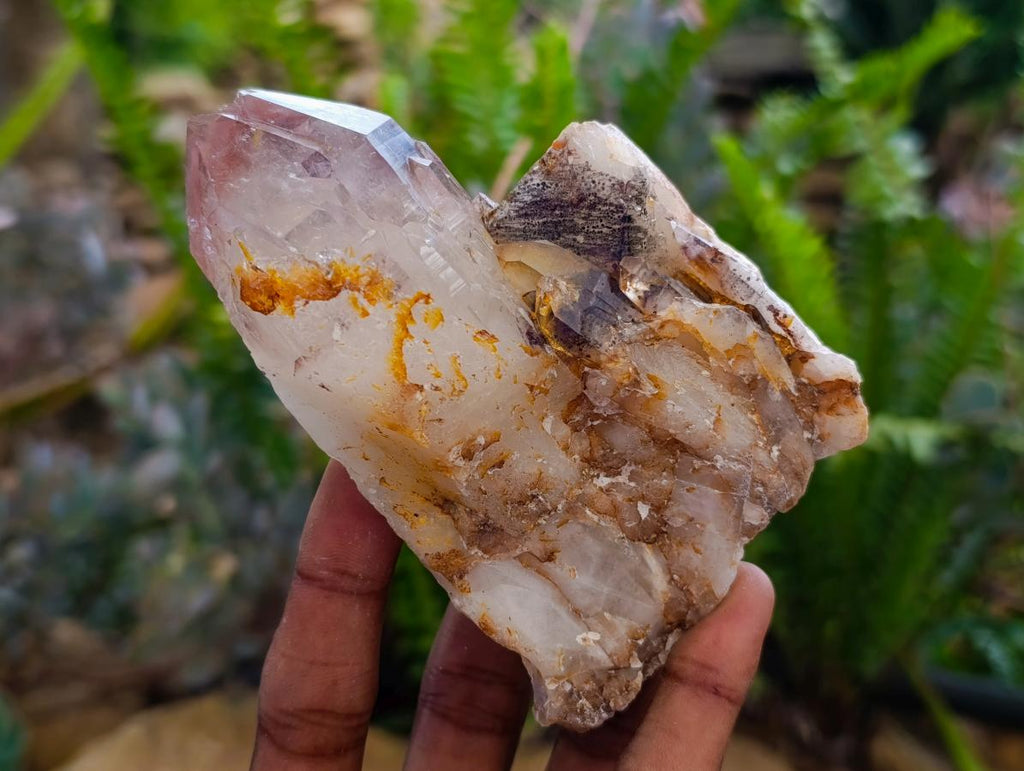 Natural Red Hematoid Quartz Clusters x 6 From Karoi, Zimbabwe