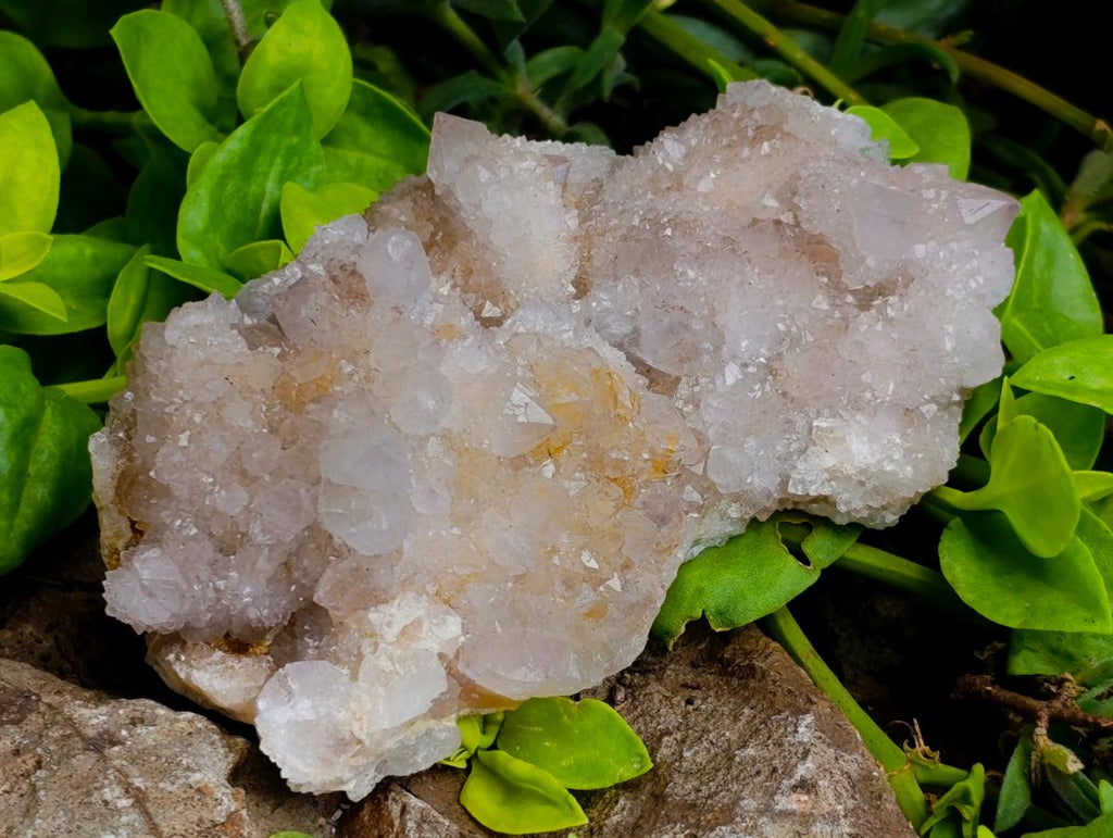 Natural Lilac Fairy Spirit Quartz Clusters x 3 From Boekenhouthoek, South Africa