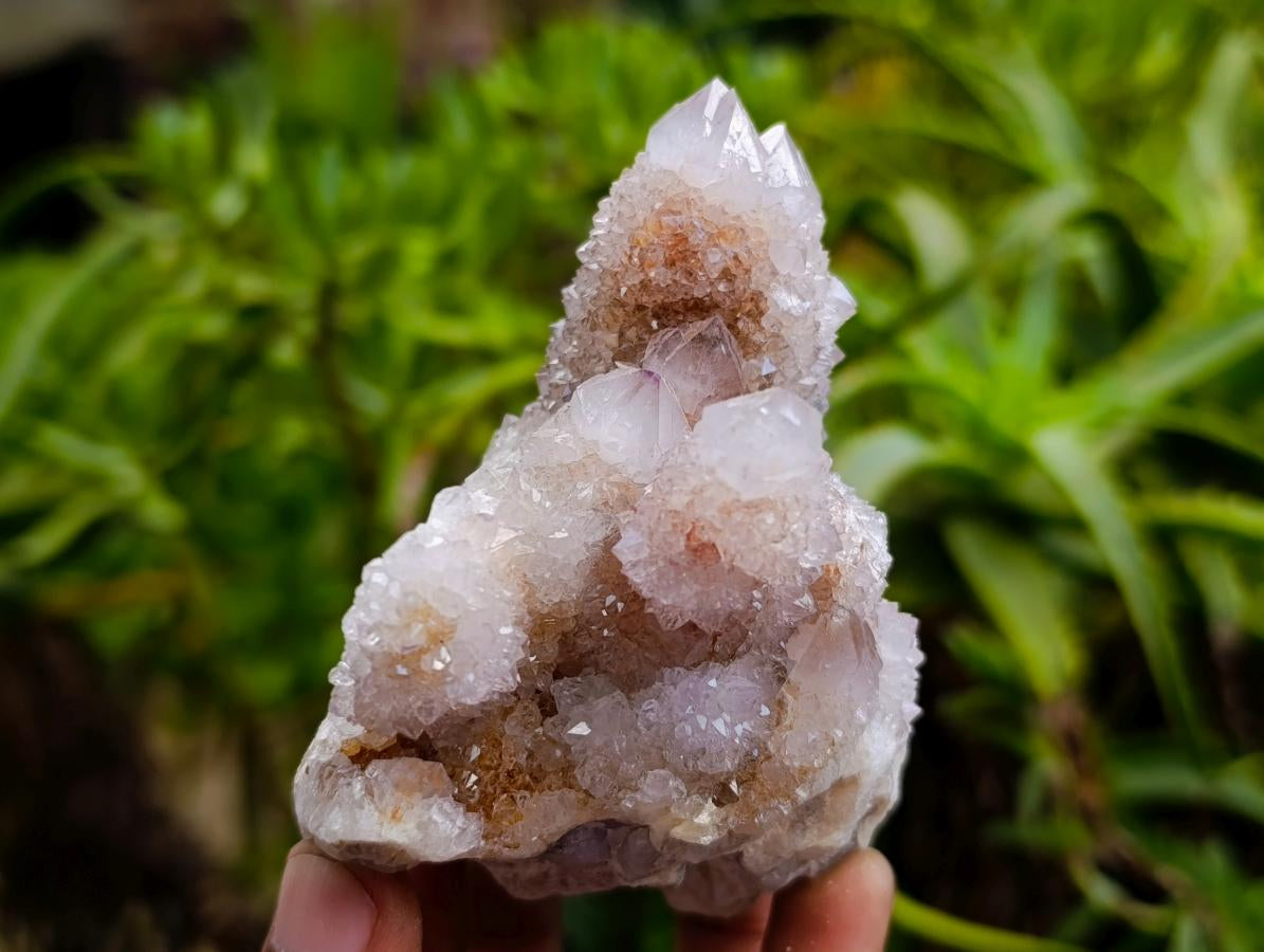 Natural Lilac Fairy Spirit Quartz Clusters x 3 From Boekenhouthoek, South Africa