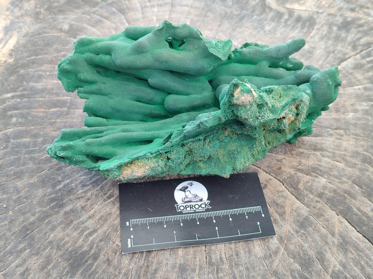 Natural Large Malachite Stalactite Cave Wall Specimen x 1 From Kolwezi, Congo