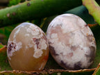 Polished Flower Agate Palm Stones x 13 From Antsahalova, Madagascar