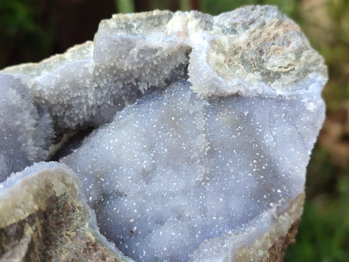 Natural Large Blue Lace Agate Geode Specimen x 1 From Nsanje, Malawi
