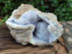Natural Large Blue Lace Agate Geode Specimen x 1 From Nsanje, Malawi