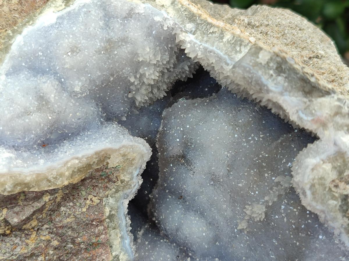Natural Large Blue Lace Agate Geode Specimen x 1 From Nsanje, Malawi