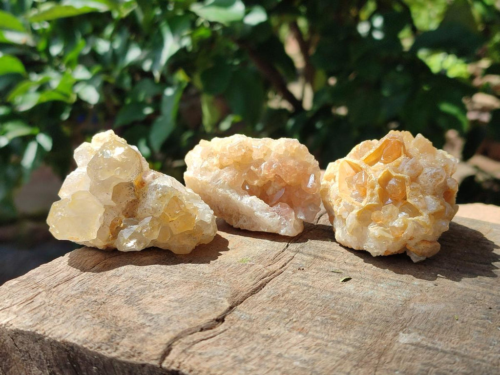 Natural Limonite Quartz Clusters x 24 From Solwezi, Zambia