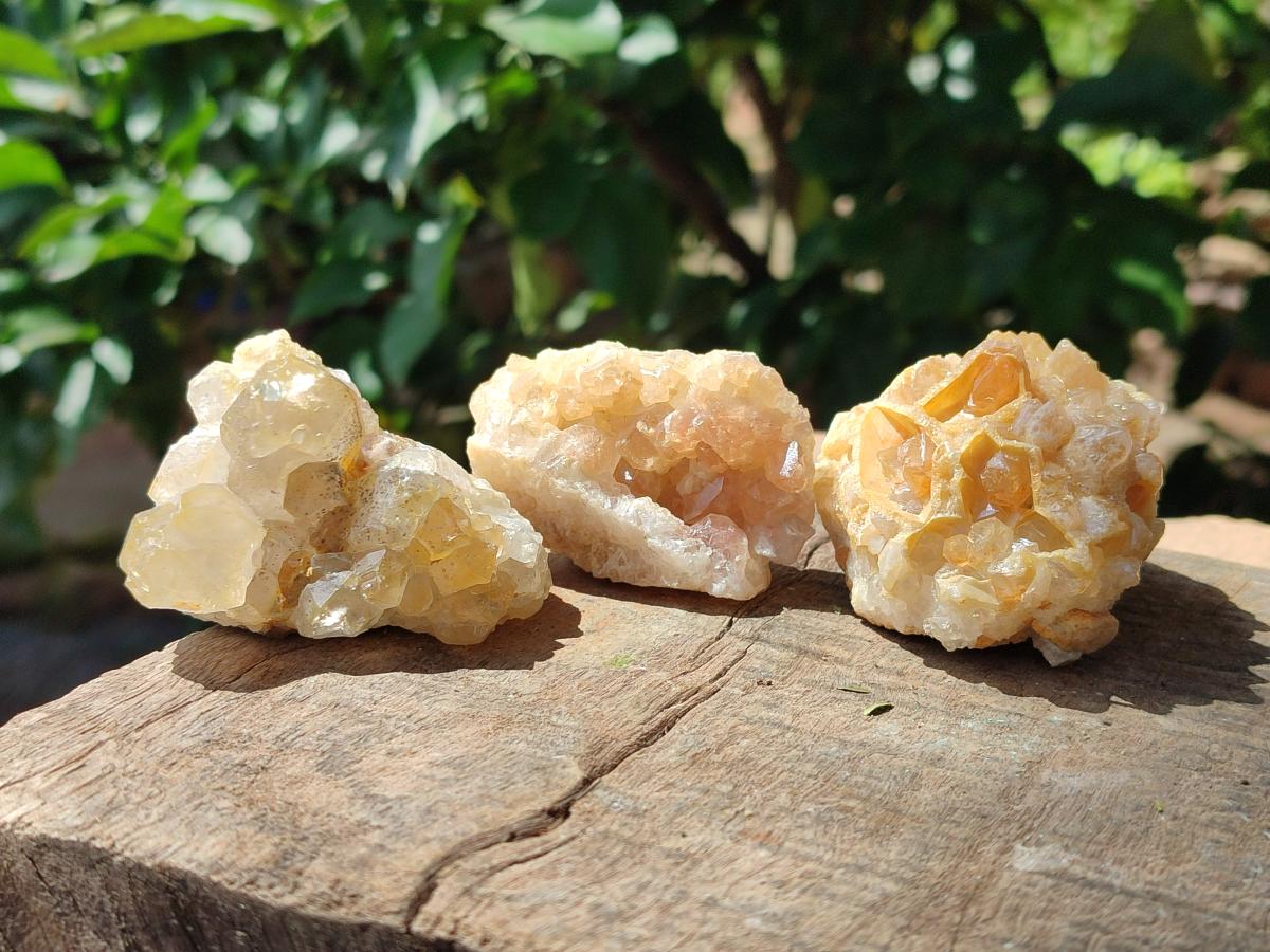Natural Limonite Quartz Clusters x 24 From Solwezi, Zambia