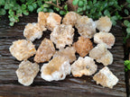 Natural Limonite Quartz Clusters x 24 From Solwezi, Zambia