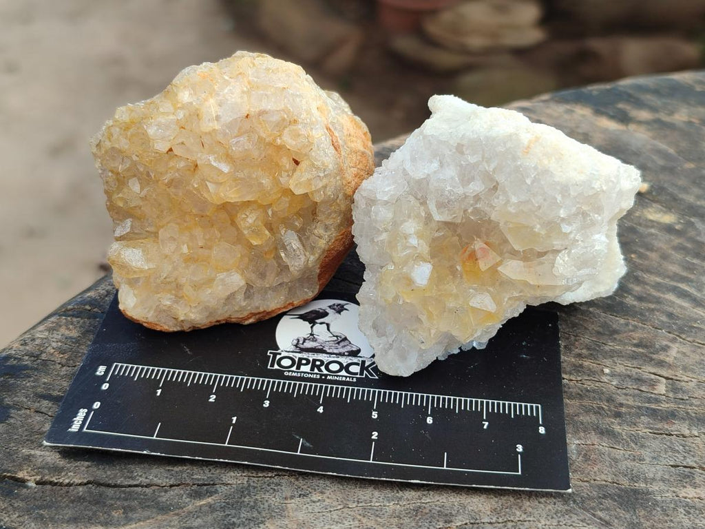 Natural Limonite Quartz Clusters x 24 From Solwezi, Zambia