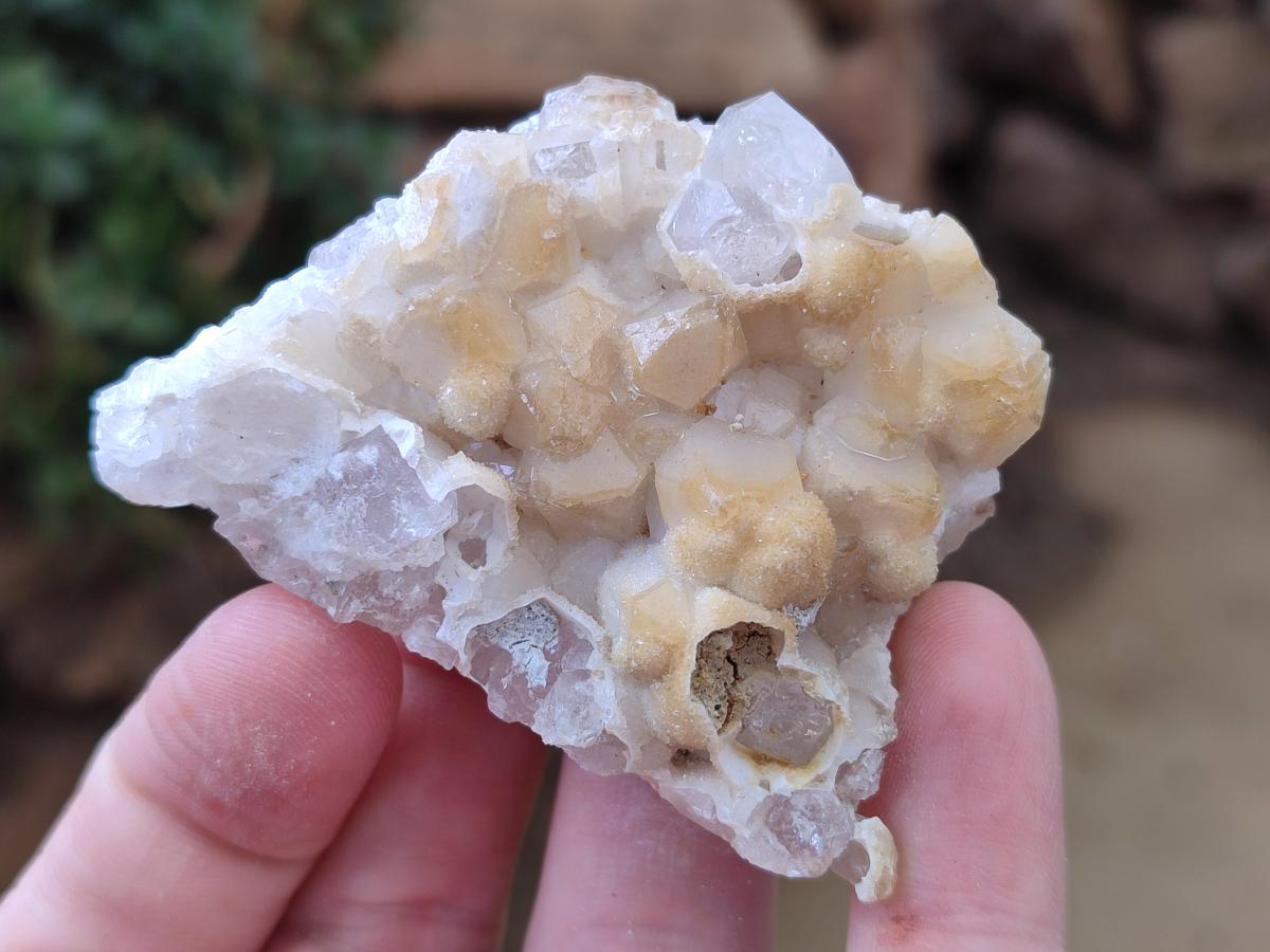 Natural Limonite Quartz Clusters x 24 From Solwezi, Zambia