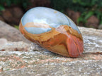 Polished On One Side Polychrome Jasper Nodules x 6 From NW Coast, Madagascar