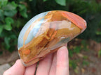 Polished On One Side Polychrome Jasper Nodules x 6 From NW Coast, Madagascar