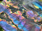Polished Rare Purple Sunset Flash Labradorite Standing Free Forms x 2 From Madagascar