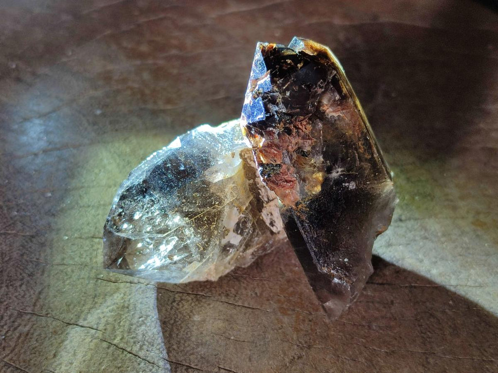 Natural Smokey Quartz Crystals x 12 From Zomba Plateau, Malawi