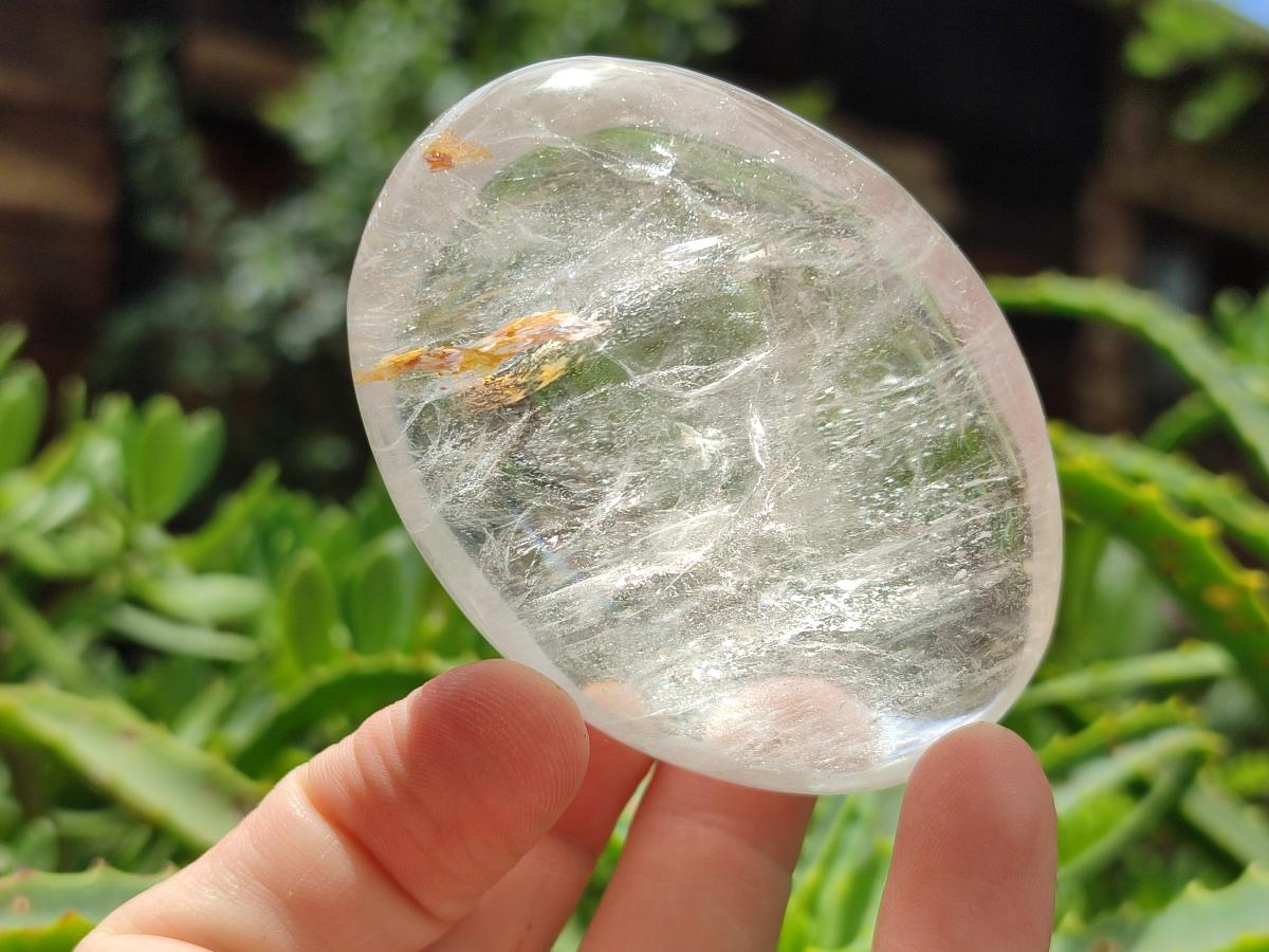 Polished Rock Crystal Galets x 12 From Amoron’i Mania, Madagascar