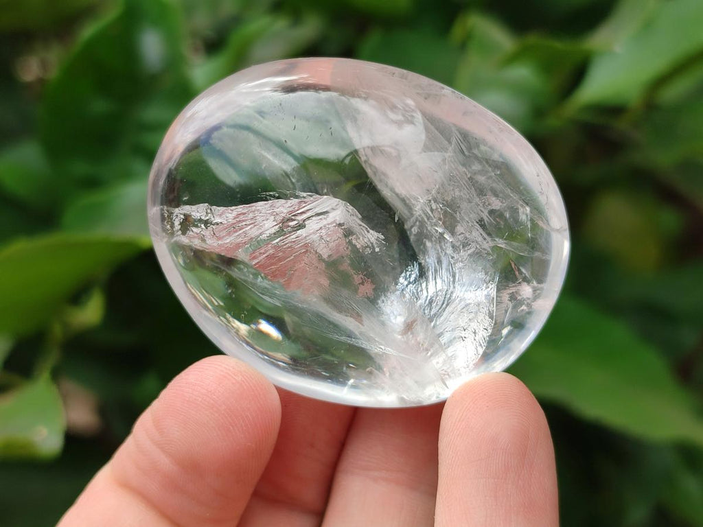 Polished Rock Crystal Galets x 12 From Amoron’i Mania, Madagascar