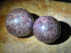 Polished Garnet Spheres x 5 From Mahajanga, Madagascar