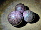 Polished Garnet Spheres x 5 From Mahajanga, Madagascar
