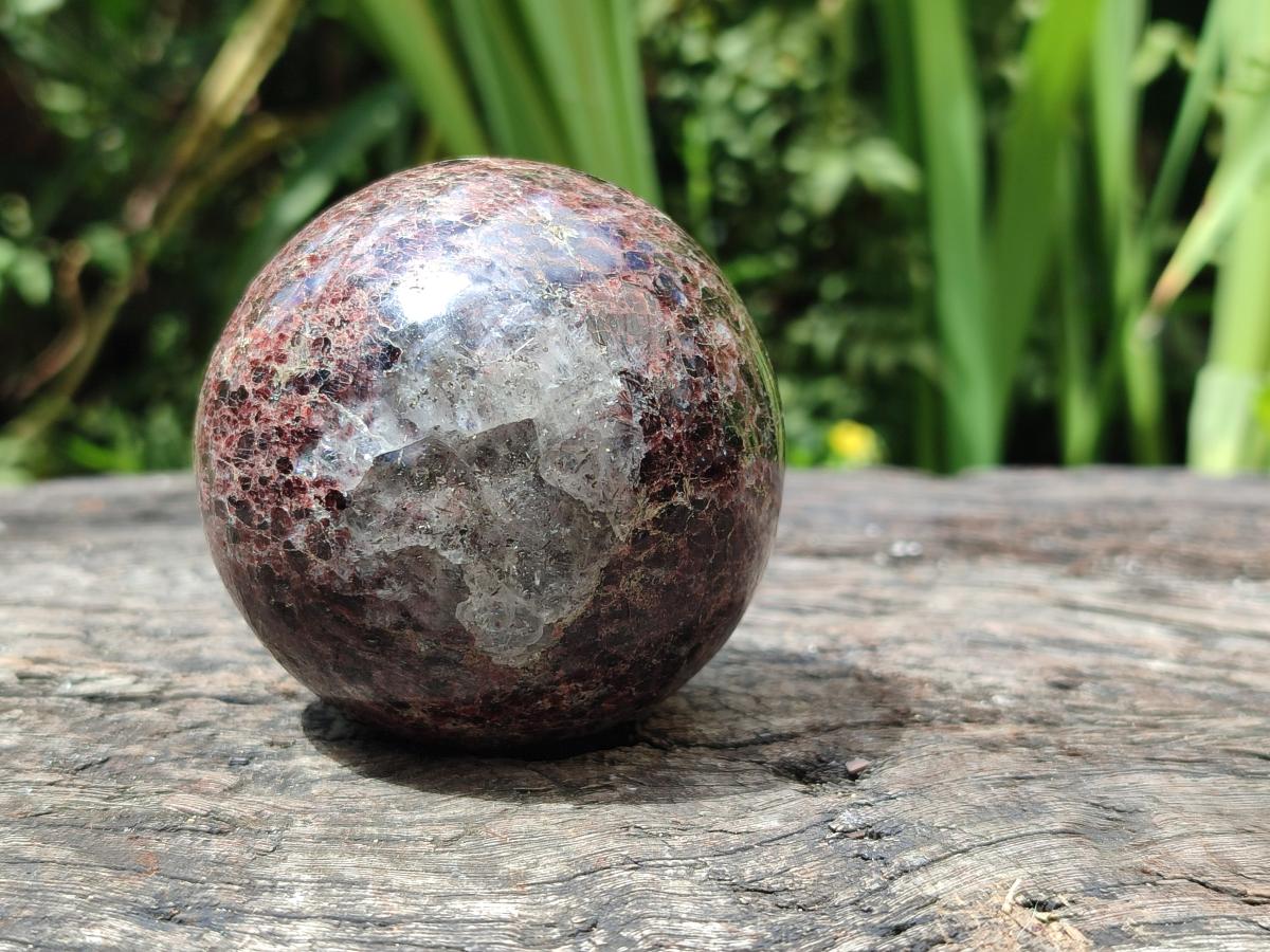 Polished Garnet Spheres x 5 From Mahajanga, Madagascar