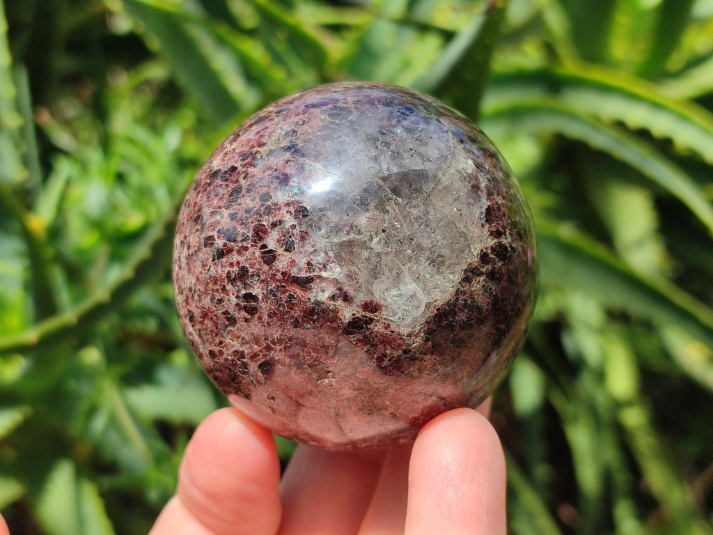 Polished Garnet Spheres x 5 From Mahajanga, Madagascar