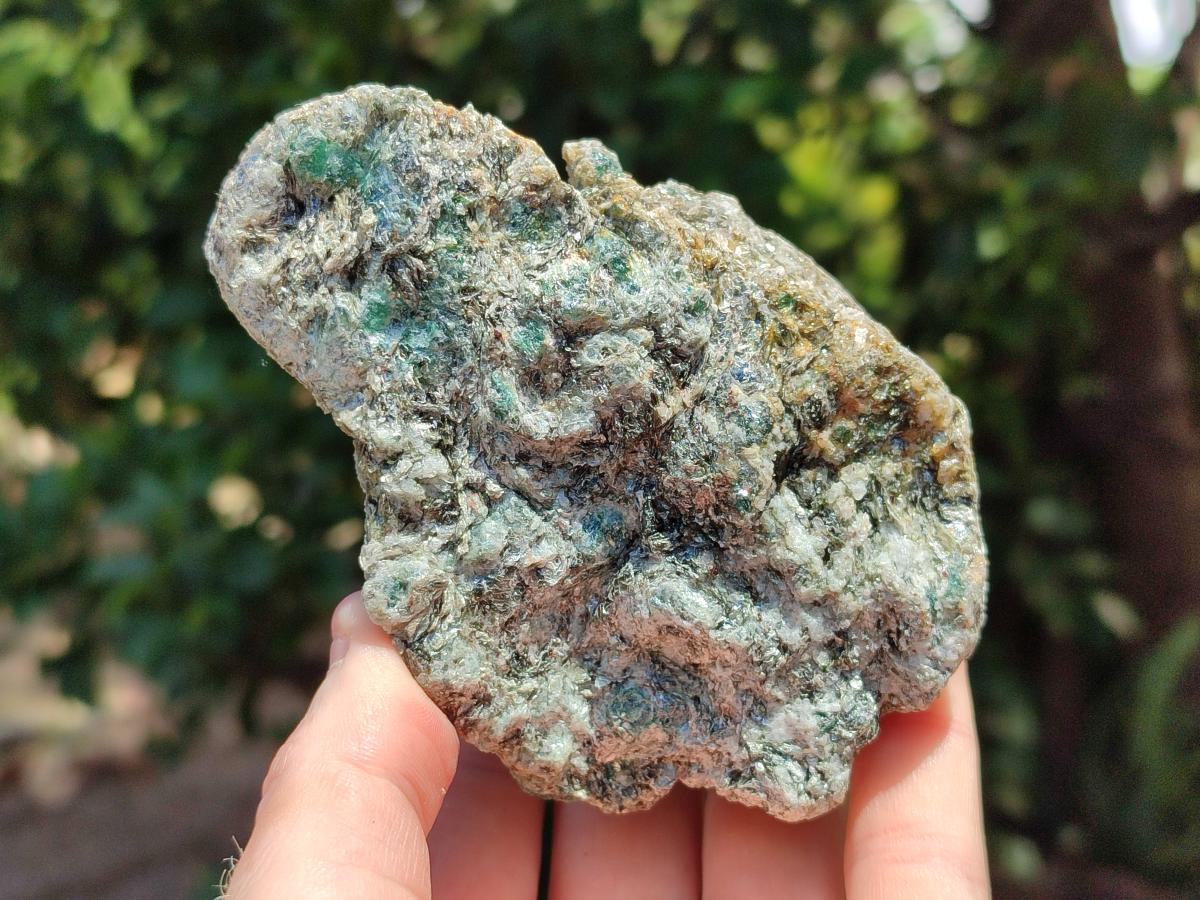 Natural Emerald Mica 'Mutokolite' Cobbed Specimens x 3 From Mutoko, Zimbabwe