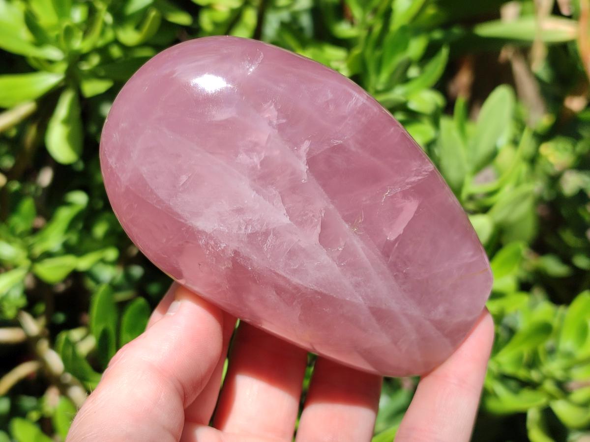 Polished Gemmy Star Rose Quartz Standing Free Forms x 4 From Madagascar