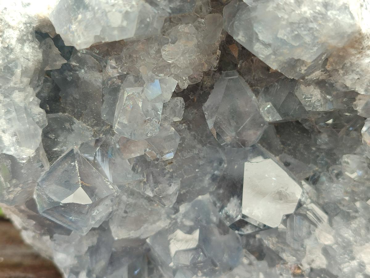 Natural Large Blue Celestite Cluster Specimen x 1 From Sakoany, Madagascar