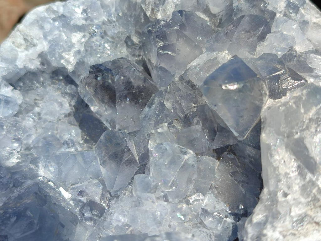 Natural Large Blue Celestite Cluster Specimen x 1 From Sakoany, Madagascar
