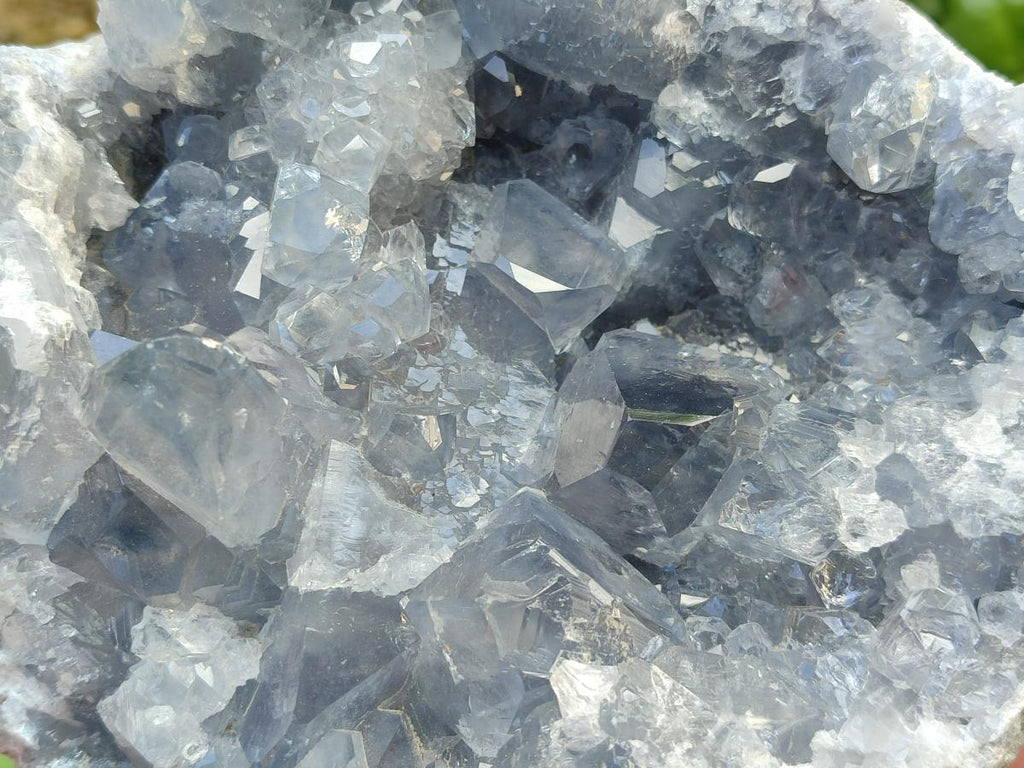 Natural Large Blue Celestite Cluster Specimen x 1 From Sakoany, Madagascar